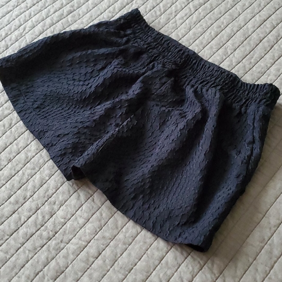 Moonlight Navy Blue Textured Sailor Shorts S/M - Picture 5 of 8